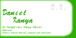 daniel kanya business card