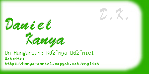 daniel kanya business card